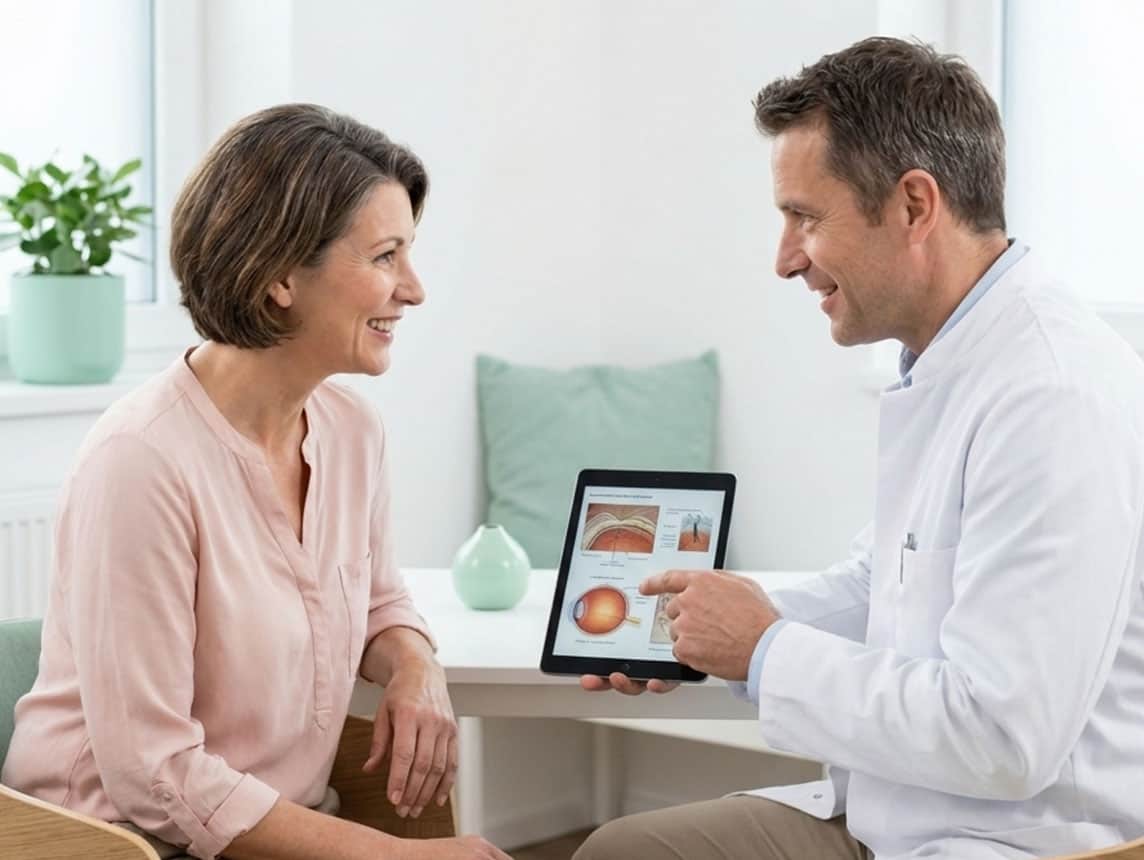 Vorbereiteter OP-Raum für Augenchirurgie